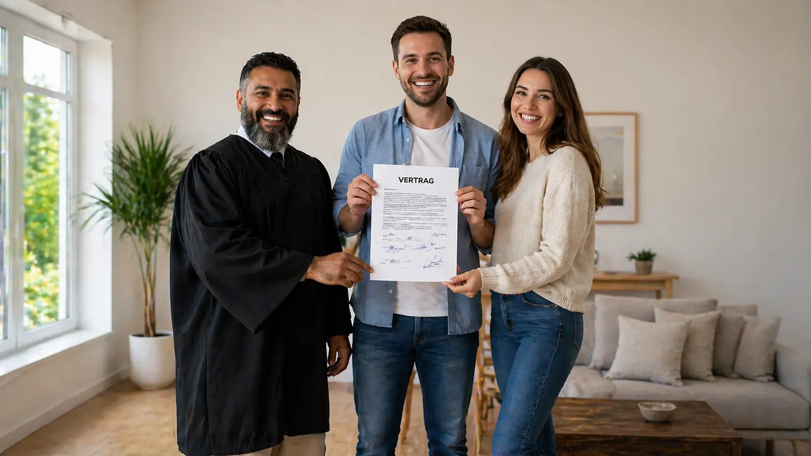 Ein Mukhtar im Gespräch mit Einwohnern einer zypriotischen Gemeinde
